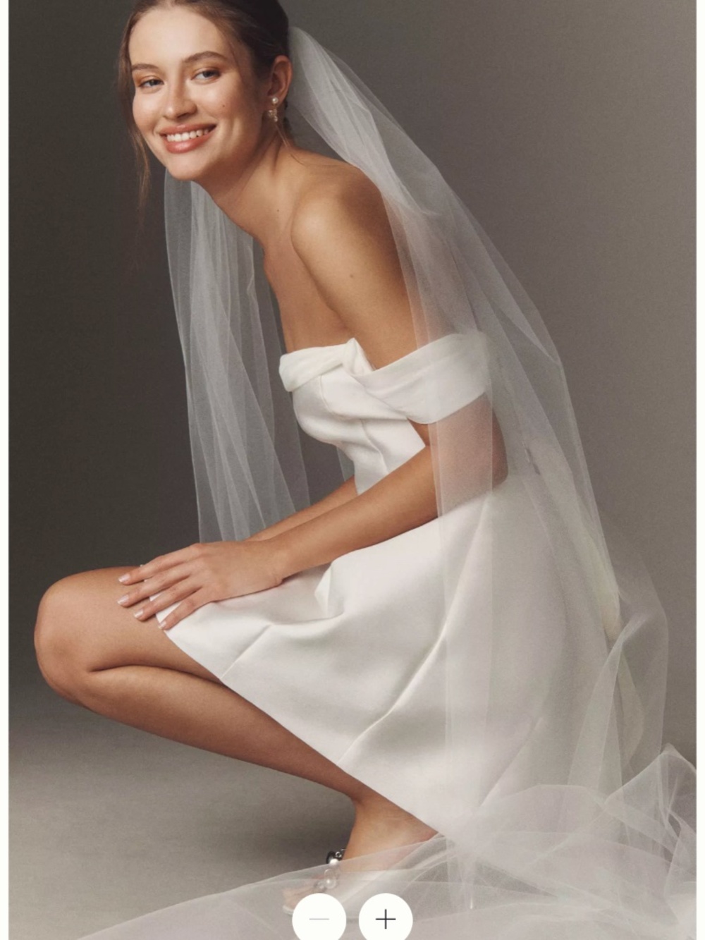 Anthropologie BHLDN Clean Chapel Veil